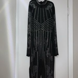 Black see through brand new never worn party outfit